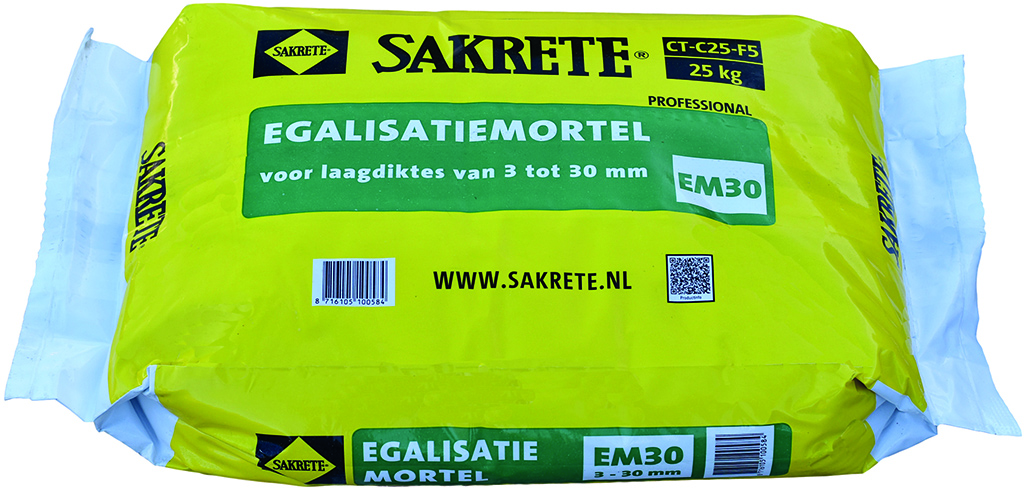 Sakrete Egalisatiemortel EM30 (25 kg)